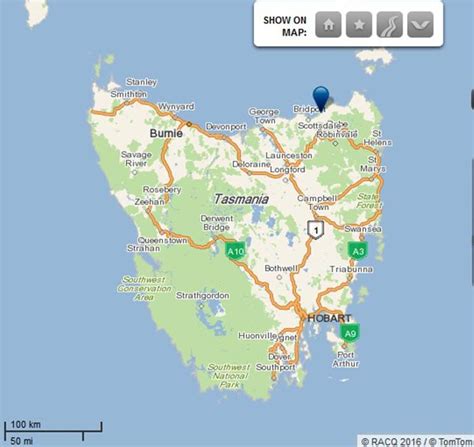 map of bridport tasmania